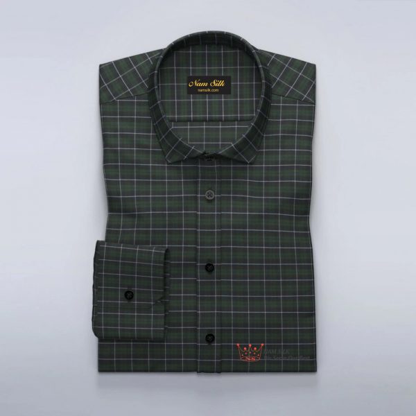 Checked-green-dress-shirt-1